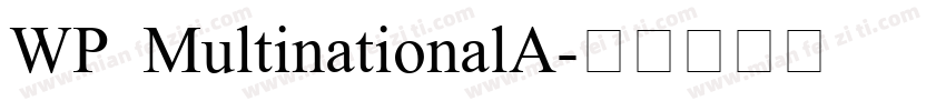 WP MultinationalA字体转换